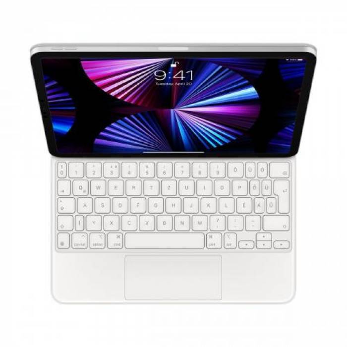 Husa/Stand Apple Magic Keyboard pentru iPad Pro de 11inch 3th/4th generatie, White