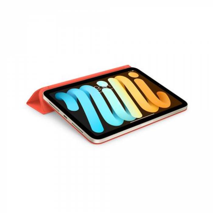 Husa/Stand Apple Smart Cover MM6J3ZM/A pentru iPad Mini 6th generation, Electric Orange