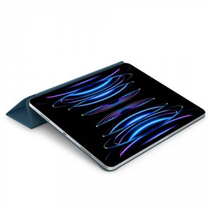 Husa/Stand Apple Smart Folio pentru iPad Pro de 12.9inch 6th generatie, Marine Blue