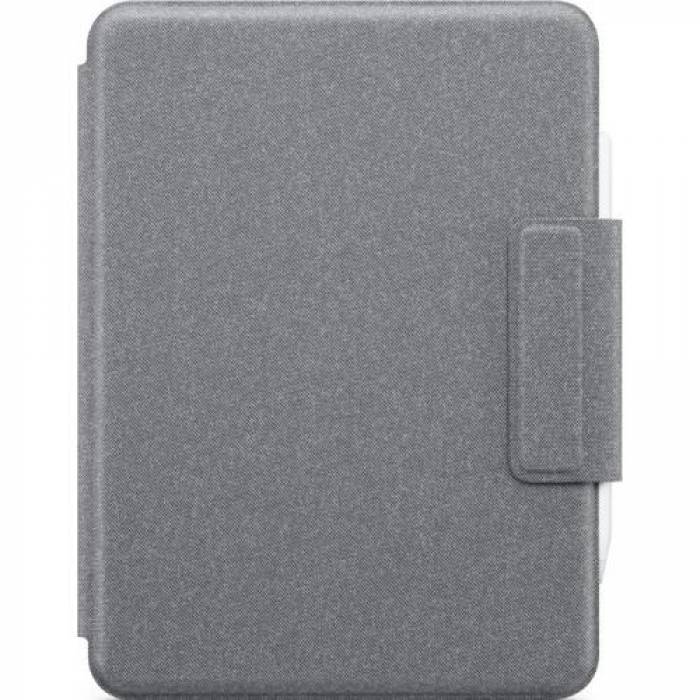 Husa/Stand Logitech Folio Touch cu tastatura pentru tableta iPad Air 4 de 10.9inch, Layout US, Oxford Grey