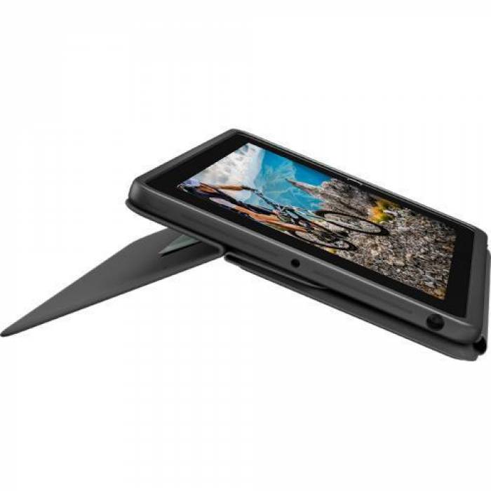 Husa/Stand Logitech Rugged Folio pentru IPad (7gen) de 10.2inch, Layout UK, Black