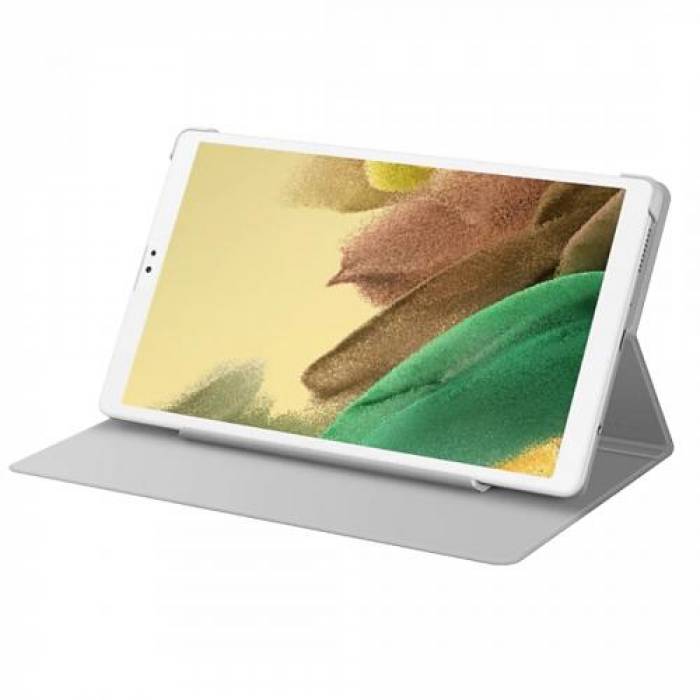 Husa/Stand Samsung Book Cover pentru Galaxy Tab A7 Lite de 8.7inch, Silver