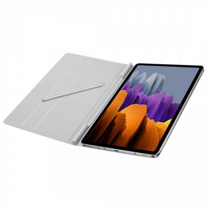 Husa/Stand Samsung Book Cover pentru Galaxy Tab S7 de 11inch, Light Gray