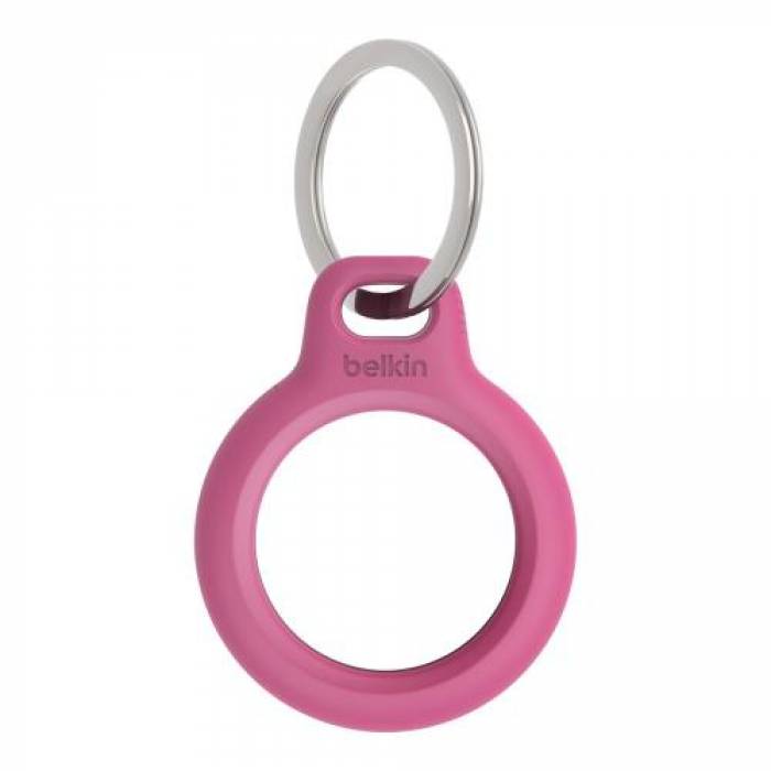 Husa tip breloc Belkin F8W973BTPNK pentru Apple AirTag, Pink