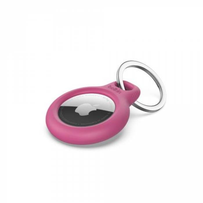 Husa tip breloc Belkin F8W973BTPNK pentru Apple AirTag, Pink