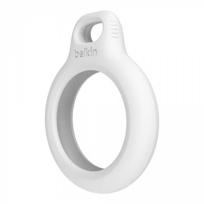 Husa tip breloc Belkin F8W973BTWHT pentru Apple AirTag, White