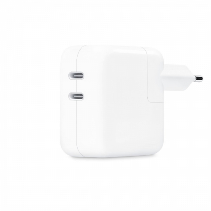 Incarcator Apple MNWP3ZM/A, 2x USB-C, 35W, White