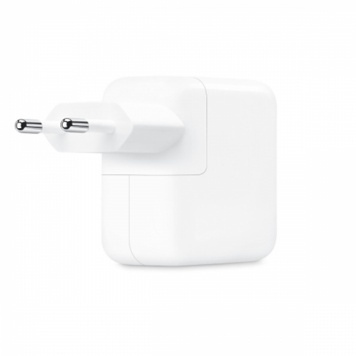 Incarcator Apple MNWP3ZM/A, 2x USB-C, 35W, White