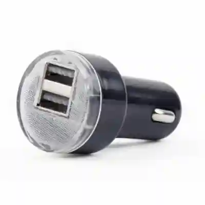 Incarcator auto Gembird EG-U2C2A-CAR-02, 2x USB 2.0, Black