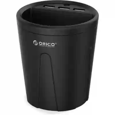 Incarcator auto Orico, 3x USB, 2.4 A, Black