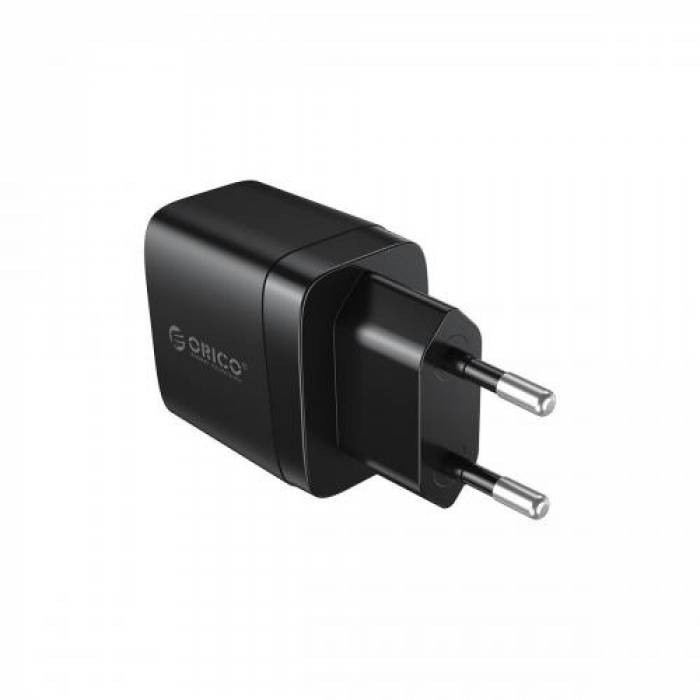 Incarcator Orico PV20-1U1C, 1x USB-C, 1x USB-A, Black