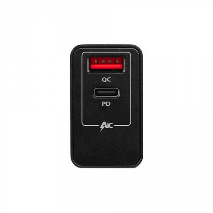 Incarcator retea Axagon ACU-PQ22, 1x USB 3.0 QC, 22W, Black