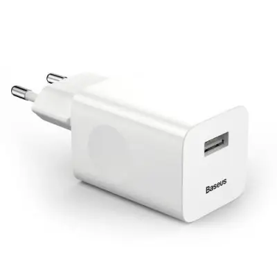 Incarcator retea Baseus CCALL-BX02, 1x USB, 3A, White