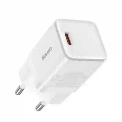 Incarcator retea Baseus CCGN010101, 1x USB-C, 3A, White