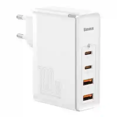 Incarcator retea Baseus GaN2 Pro, 2x USB, 2x USB-C, 100W, White