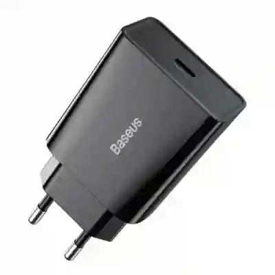 Incarcator retea Baseus Speed Mini CCFS-SN01, 1 x USB-C, 3A, Black