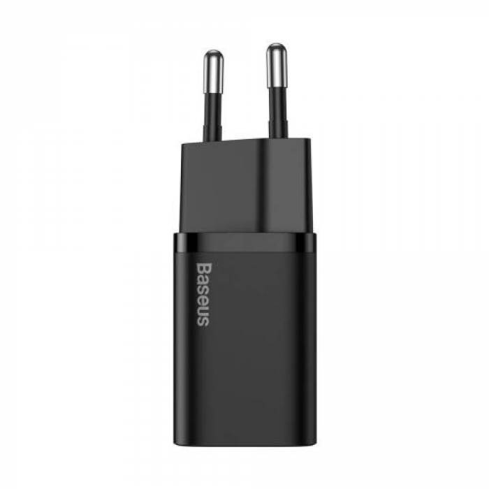 Incarcator retea Baseus Super Si CCSUP-B01, 1x USB-C, 3A, Black