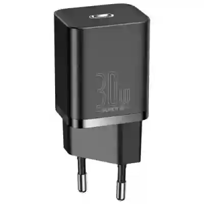 Incarcator retea Baseus Super Si CCSUP-J01, 1x USB-C, 3A, Black