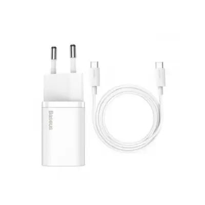 Incarcator retea Baseus Super Si TZCCSUP-L02, 1x USB-C, 3A, White