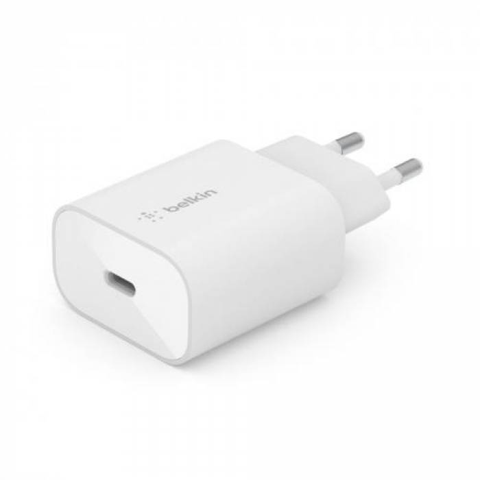 Incarcator retea Belkin Boost Charge PPS Wall Charger, 25W, USB-C, White