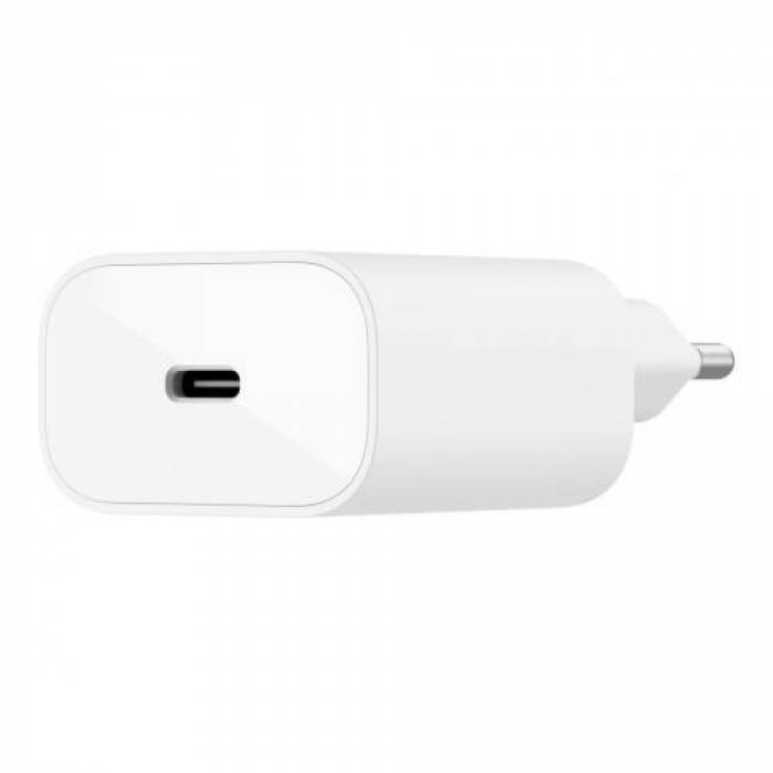 Incarcator retea Belkin Boost Charge PPS Wall Charger, 25W, USB-C, White