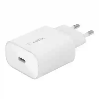 Incarcator retea Belkin WCA004vf1MWH-B5, 1x USB-C, 25W, White 