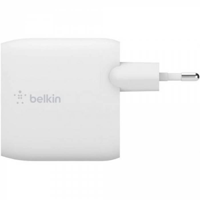Incarcator retea BELKIN WCE001VF1MWH, 2x USB-A, White
