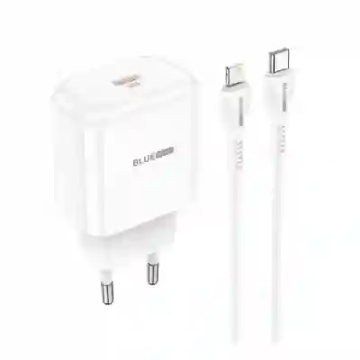 Incarcator retea Blue Power BBN3, 1x USB-C, 20W, White