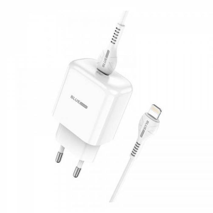 Incarcator retea Blue Power BBN3, 1x USB-C, 20W, White