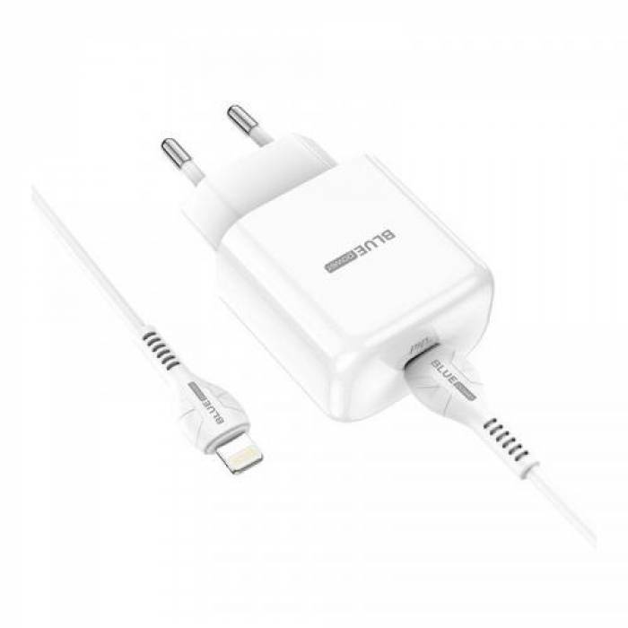 Incarcator retea Blue Power BBN3, 1x USB-C, 20W, White