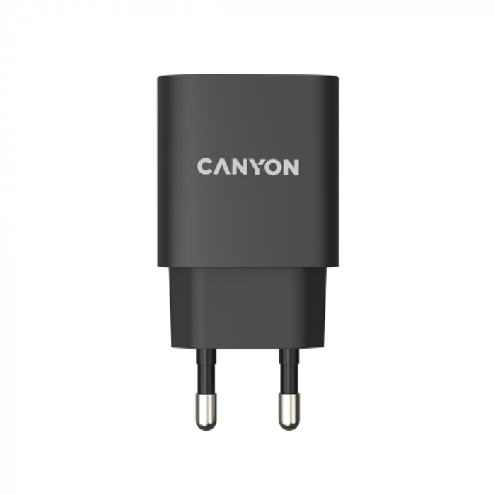 Incarcator retea Canyon H-20-02, 1x USB-C, 3A, Black