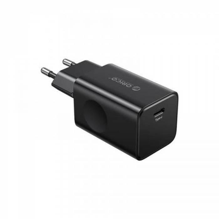 Incarcator retea Orico PV30-C, 1x USB-C, 2.5A, Black