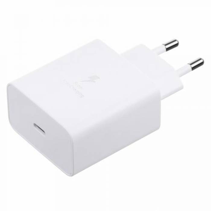 Incarcator retea Samsung Traveler GP-PTU020SODWQ, 1x USB-C, 3A, White, Bulk