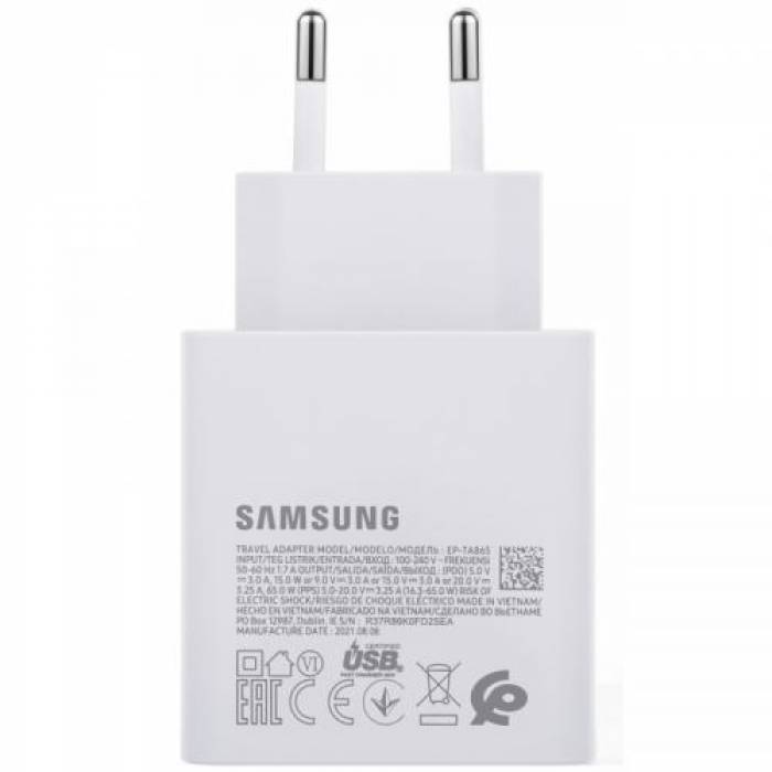 Incarcator retea Samsung Traveler GP-PTU020SODWQ, 1x USB-C, 3A, White, Bulk