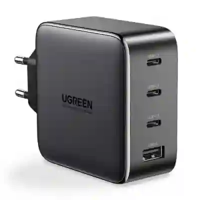 Incarcator retea Ugreen CD226, 3x USB-C, 1x USB, Black
