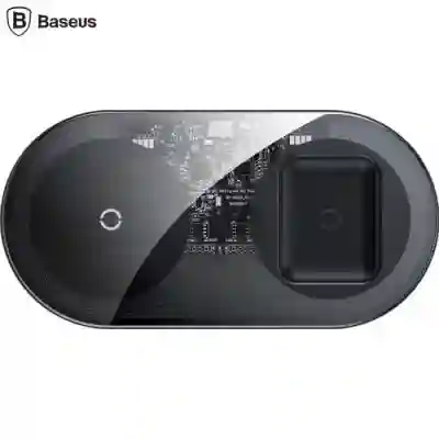 Incarcator Wireless Baseus WXJK-A01 2-IN-1 18W, Black