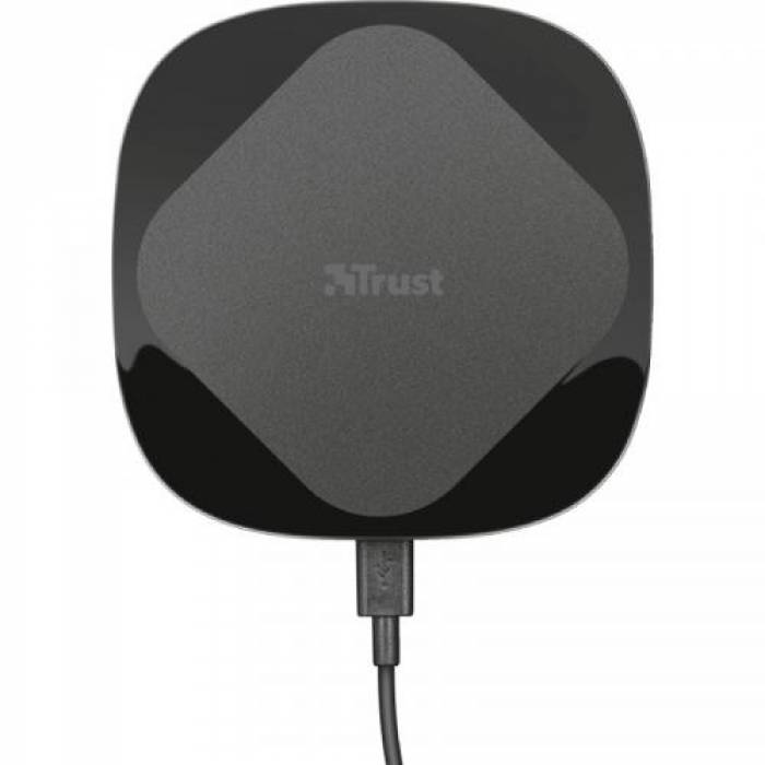 Incarcator Wireless Qi Trust Cito 10, 2A, Black