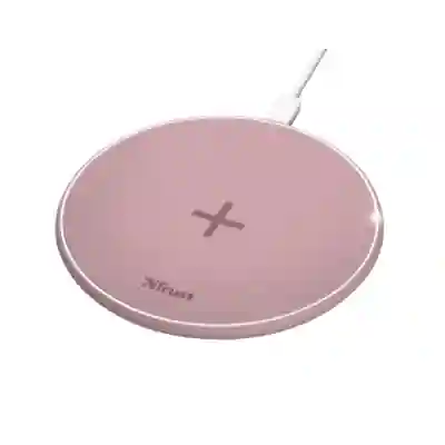 Incarcator wireless Trust Qylo, 10W, Pink