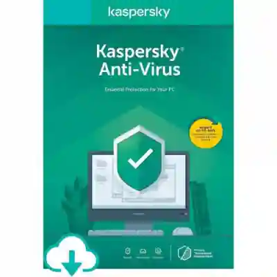Kaspersky Anti-Virus, Eastern Europe Edition, 1Device/1Year, Base Electronic
