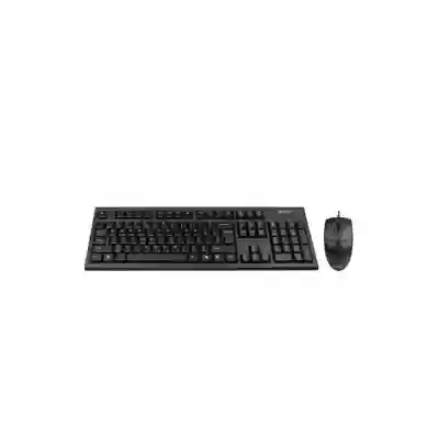 Kit A4Tech KRS-8372 - Tastatura KRS-83, USB, Black + Mouse Optic OP-720, USB, Black