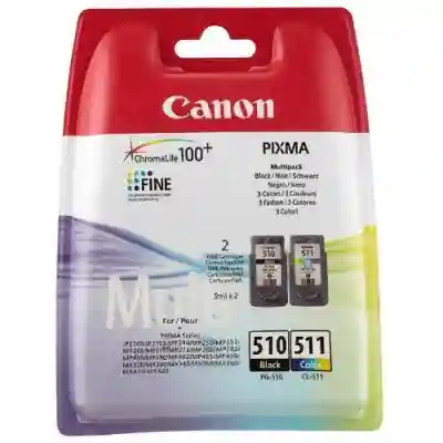 Kit Cartus Cerneala Canon PG-510/CL-511 Black/Color BS2970B010AA