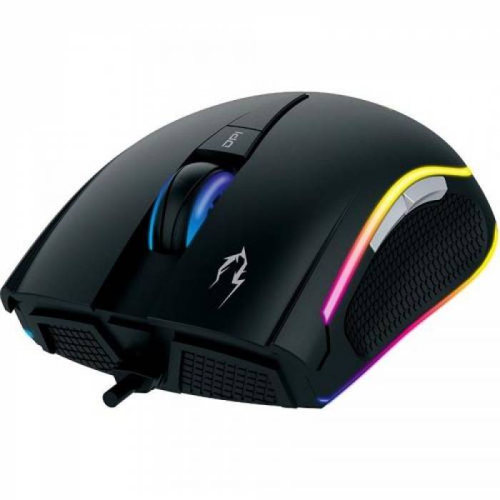 Kit Gamdias Mouse optic Zeus E1A, RGB LED, USB, Black + Mouse Pad NYX E1, Black