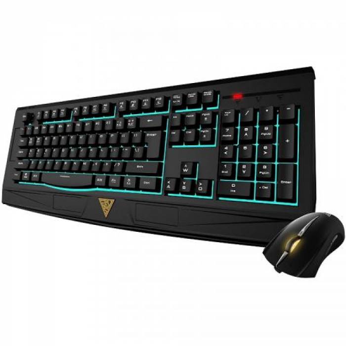 Kit Gamdias Tastatura ARES 7 COLOR ESSENTIAL GKB6001, RGB LED, USB, Black + Mouse optic Erebos LE GMS7309, LED, USB, Black