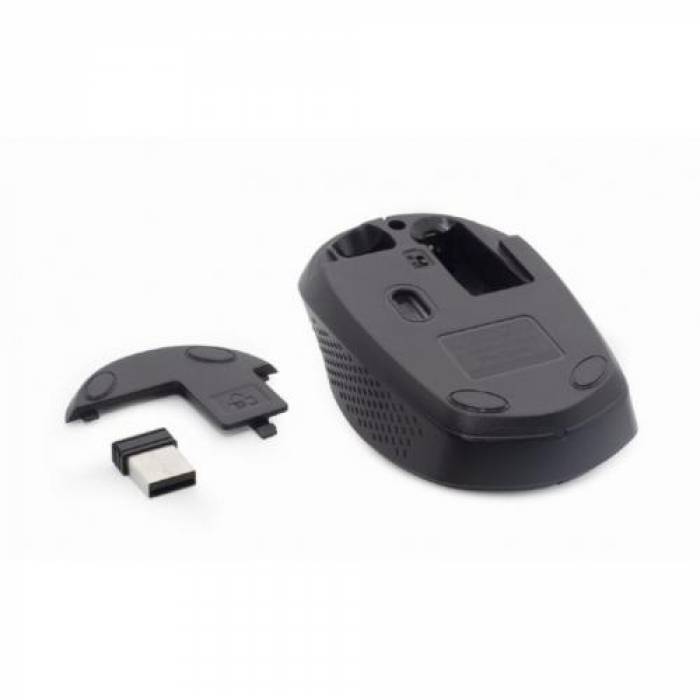 Kit Gembird KBS-ECLIPSE-M500 - Tastatura, USB Wireless, Black + Mouse Optic, USB Wireless, Black