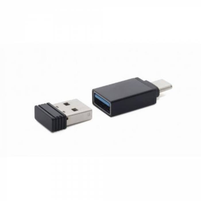 Kit Gembird KBS-ECLIPSE-M500 - Tastatura, USB Wireless, Black + Mouse Optic, USB Wireless, Black