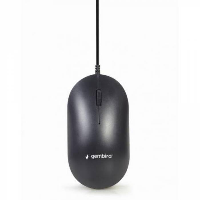 Kit Gembrid 3 in 1 KBS-UML-01 - Tastatura, RGB LED, USB, Black + Mouse Optic, USB, Black + Mouse Pad, Black