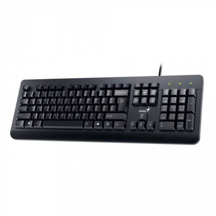 Kit Genius KM-160 - Tastatura KB-115, USB, Black + Mouse Optic DX-160, USB, Black