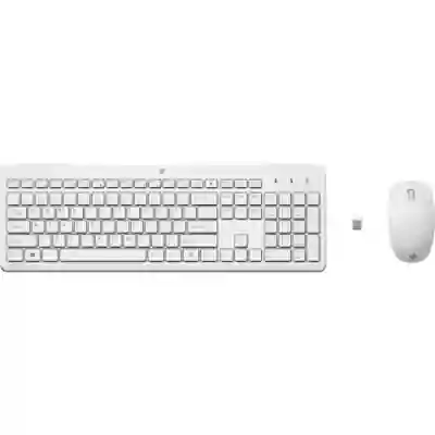 Kit HP 230 - Tastatura Wireless, USB, White + Mouse Optic, USB Wireless, White