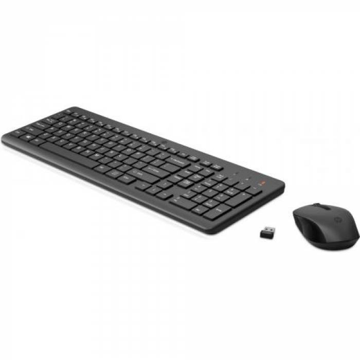 Kit HP 330 - Tastatura Wireless, USB, Black + Mouse Optic, USB Wireless, Black