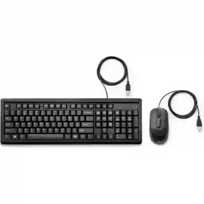 Kit HP Pavilion 160 - Tastatura, USB, Black + Mouse Optic, USB, Black